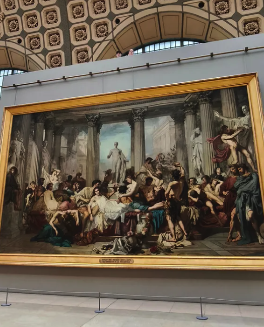 Painting galleries on the museum's upper level